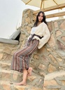 Knitted bohemian skirt