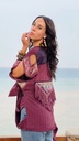 Gypsy Fringes Kimono Purple