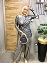 Cross Front Angle Pantsuit