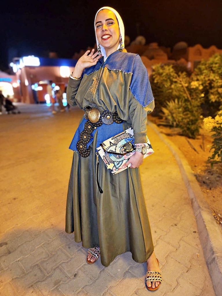 Denim Gabardine Skirt Set
